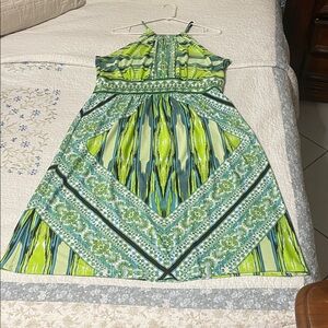 Green and Blue Women’s Dress